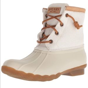 Sperry Women’s Saltwater Metallic Rain/Duck Boots